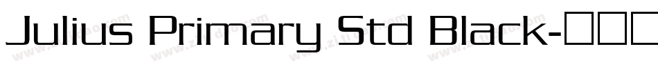 Julius Primary Std Black字体转换